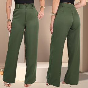 Kit 3 Calças Pantalona Premium de Alfaiataria – Elegância com Conforto